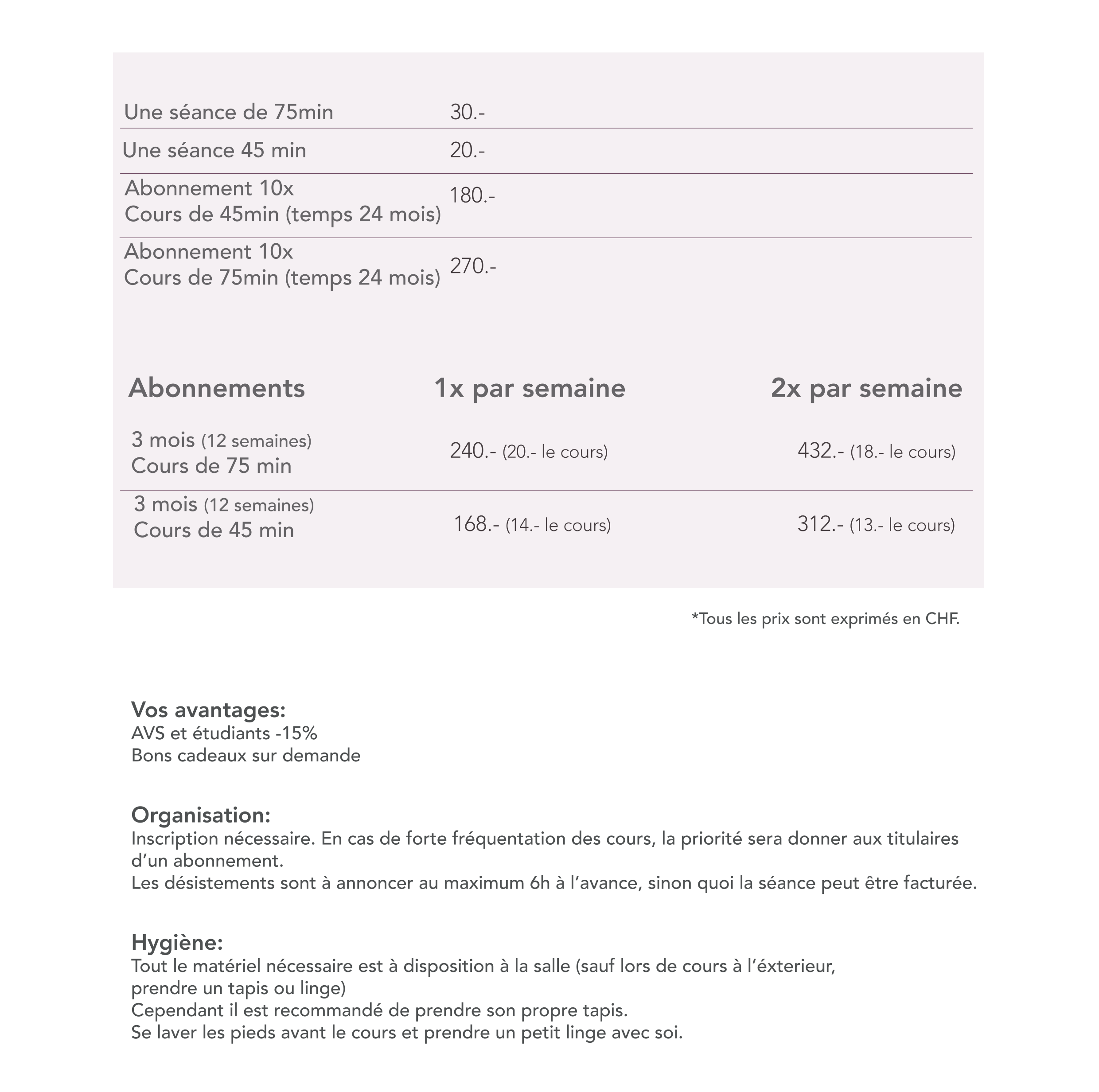 Akasa Yoga - Mesures de preventions CORONA